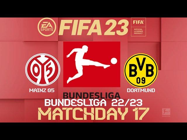 FIFA 23 Mainz vs Borussia Dortmund | Bundesliga 22/23 | PS4/PS5 Full Match