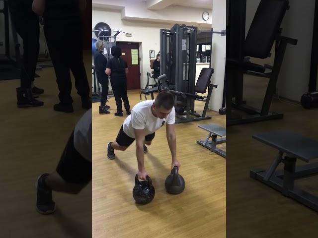 Kettlebells classic 40s. Work - 60s. Rest (7-8 rounds)