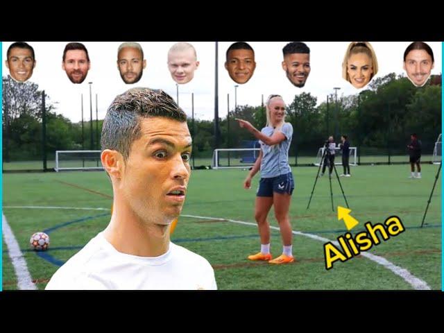 Ronaldo Vs Messi Vs Neymar Vs Haaland Vs Mbappe  Vs Lehmann trickshots #football