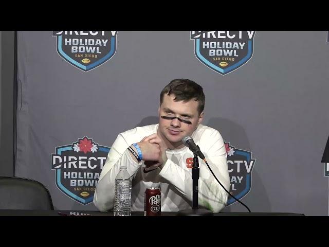 Holiday Bowl Postgame Press Conference