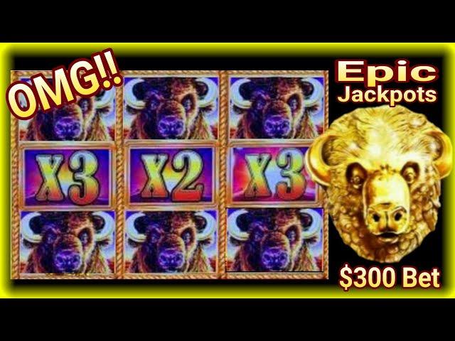 ️Omg! Epic Jackpots in $300 bet Buffalo Gold Collection Slot | High Limit