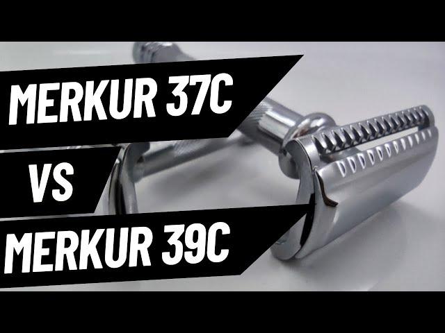 Merkur 37C vs 39C Slant Razors - Comparing Differences and Shave