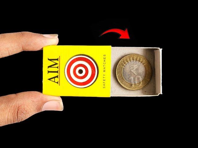 Matchbox and coin magic trick , how to do magic