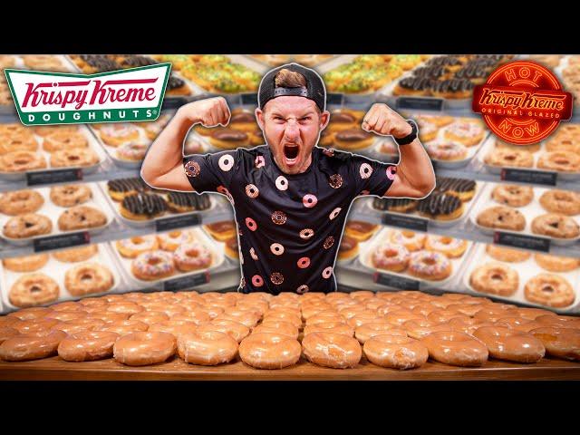 The 100 Krispy Kreme Donut Challenge! (19,000+ Calories)