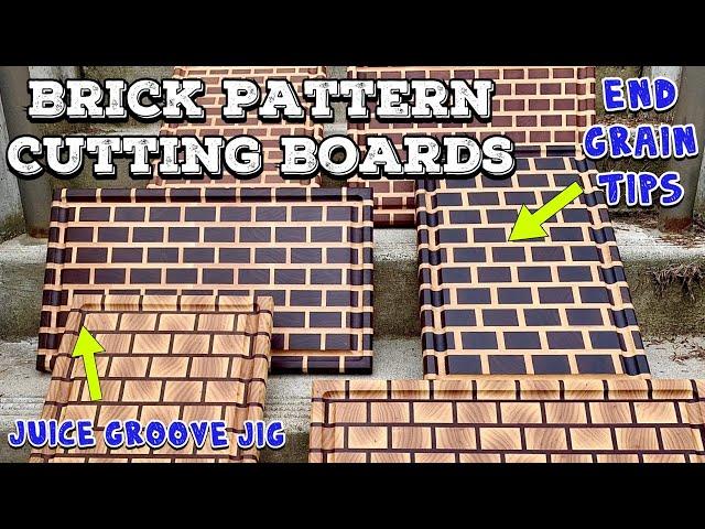 How to Make an End Grain Cutting Board: Brick Pattern & End Grain Flattening Tips