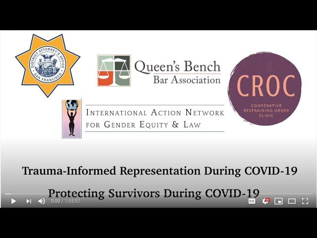 Protecting Survivors During COVID-19: An IANGEL Training Video