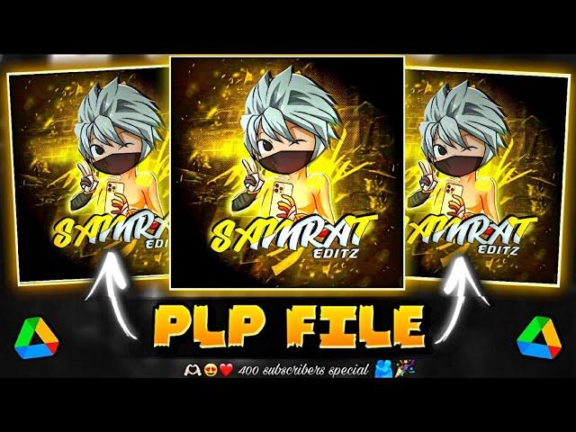 FF MASCOT LOGO PLP FILE 🟡 || FREE FIRE LOGO PLP FILE ️|| FF LOGO PLP FILE 