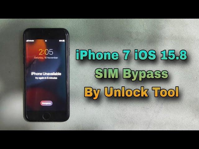 How To iPhone 7 iOS 15.8 SIM iCloud Bypass By Unlock Tool