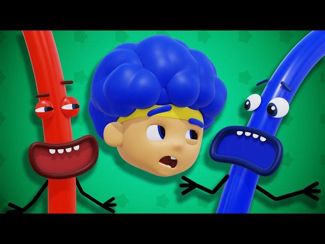 Learning Counting Numbers and Shapes with New Heroes | D Billions Kids Songs