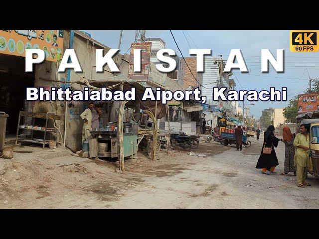 Bhittaiabad Airport Walking Tour | Karachi, Pakistan | Full Mooni Vlogs | 4K UHD 60FPS