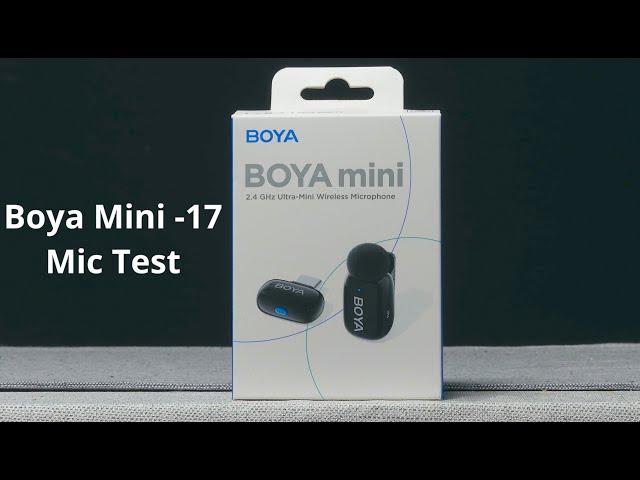 Boya Mini 17 wireless microphone review