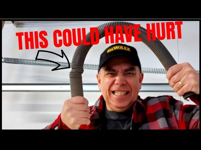Broken Spring on Garage Door Repair // Plus Installing Safety Cables