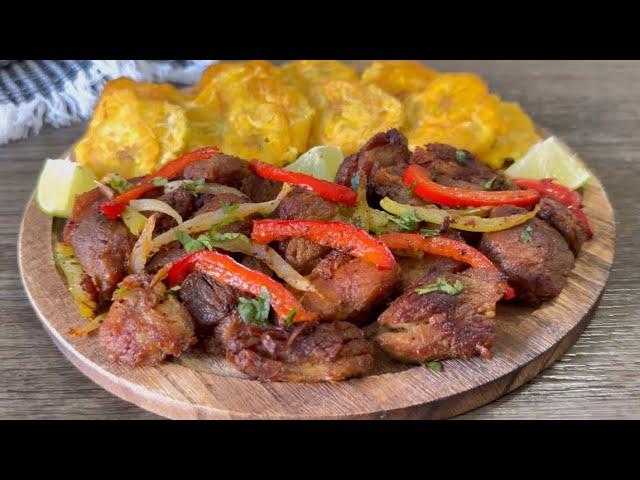 Carne de cerdo frita masitas de cerdo fritas |La cocina de Yari|