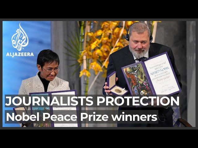 Nobel Peace Prize winners demand protection for journalists