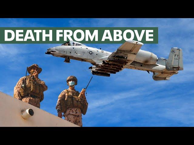 U.S. Close Air Support in Action: AC-130, AH-1Z Viper and A-10 Warthog