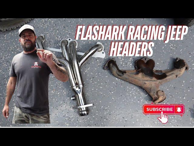 WE INSTALLED FLASHARK RACING HEADERS IN MY JEEP