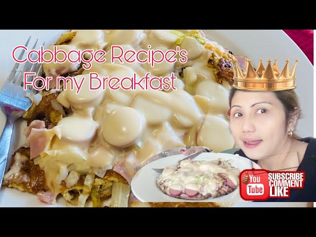 Cabbage recipe’s/cabbage recipes for my breakfast/Bebie bhe Baco