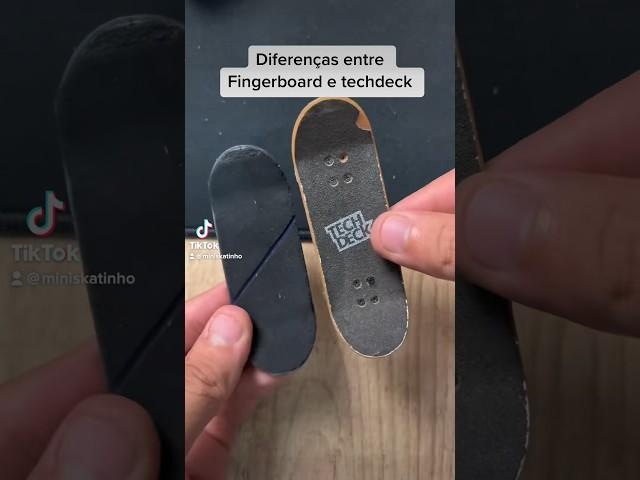 Diferença entre fingerboard profissional e techdeck #skatedededo #shorts #skate