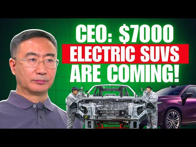 One of the world's largest EV makers says $7000 electric SUVs are coming
