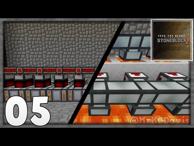  Infinite Lava and RF Power Generation  Ep.05  Minecraft Stoneblock 2 