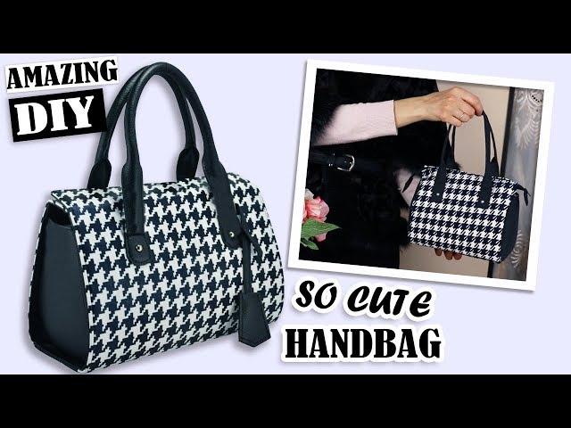 FANTASTIC DIY PURSE BAG POPULAR PRINT // Zipper Handbag Tutorial Fashion Design 2019