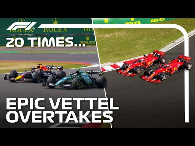 20 Times Sebastian Vettel Pulled Off An UNBELIEVABLE Overtake!