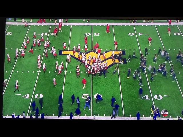 OU VS WEST VIRGINIA PRE-GAME FIGHT BECAUSE OU TOOK THE FIELD