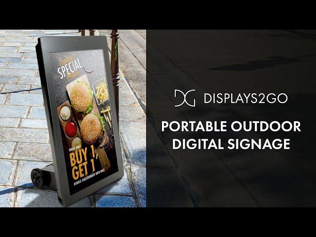 Portable Outdoor Digital Signage | Displays2go®