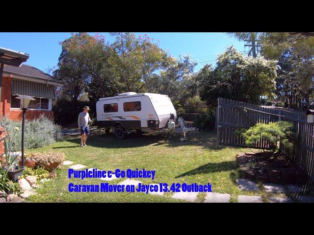 Purpleline eGo Quickey Jayco 13.42 Caravan Mover on Grass