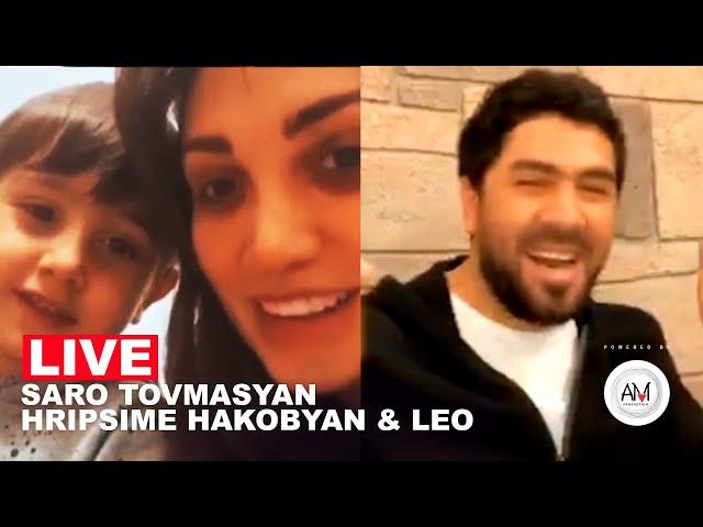 Hripsime Hakobyan, Leo Martini • Saro Tovmasyan / Instagram Live