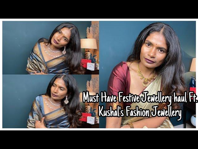 Must Have Festive Jewellery haul Ft. Kushal's Fashion Jewellery | nayalooks | Navya Varma