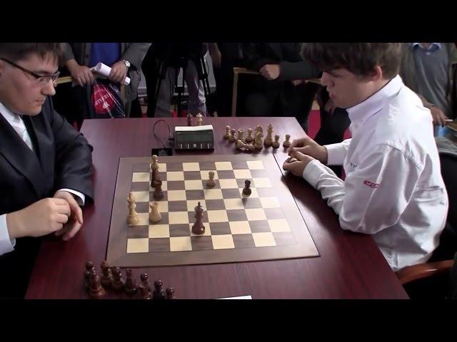 Beautiful Tactical Endgame - Magnus Carlsen Crushes Evgeny Tomashevsky | Blitz Chess Tal 2012