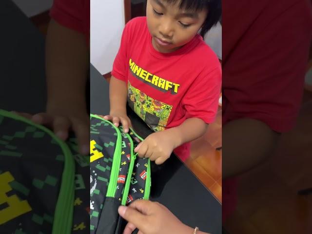 Back to school 2024… Minecraft for Kenji | Eastpack for Yuna,,,what’s inside their pencil case & bag