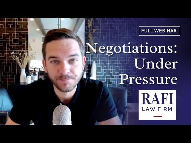 Personal Injury Negotiation - Full Webinar