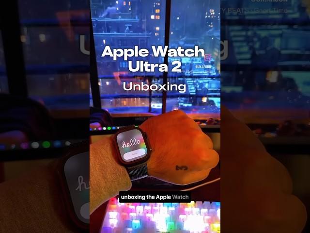 Unboxing the Apple Watch Ultra 2 #techtok #tech #designtrends #apple #uiuxdesign #applewatchultra