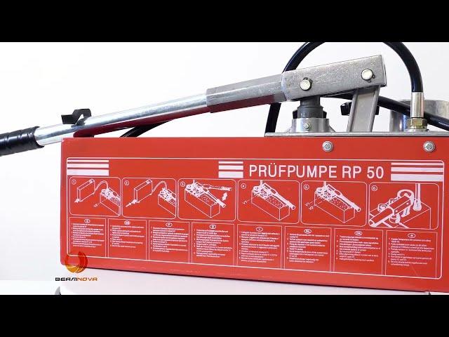 BEAMNOVA Hydrostatic Test Pump Hydraulic Manual Pressure Tester Kit with Gauge