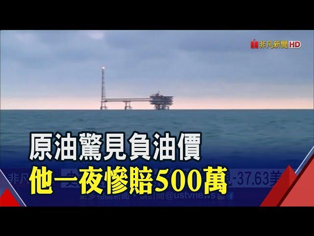 原油大跌想抄底...竟見負數!一夜慘賠500萬　沒在怕?買盤湧"原油正2"溢價衝270%│非凡財經新聞│20200421