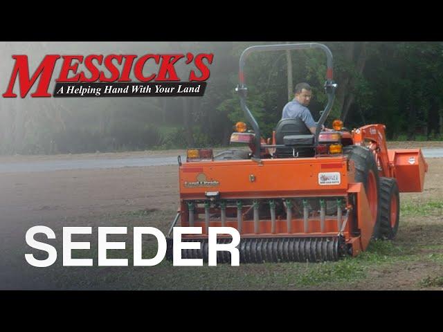 Seeding a new lawn with the LandPride OS1572 seeder