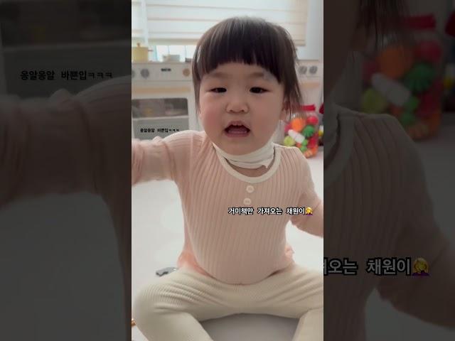 곤충을 좋아하는 채원️️  #육아 #육아일상 #두돌아기 #제발떠라 #말문트일까말까 #옹알이