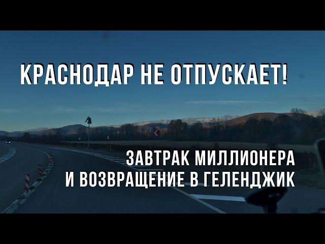 Краснодар не отпускает! Завтрак миллионера и возвращение в Геленджик