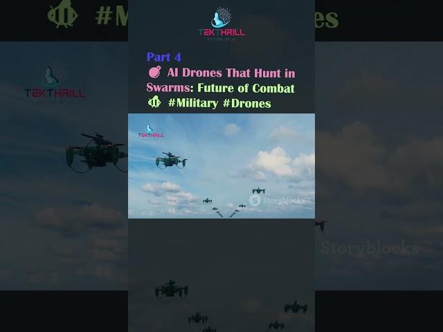 AI Drones That Hunt in Swarms: Future of Combat  #Military #Drones #airforce #ai  PART 4