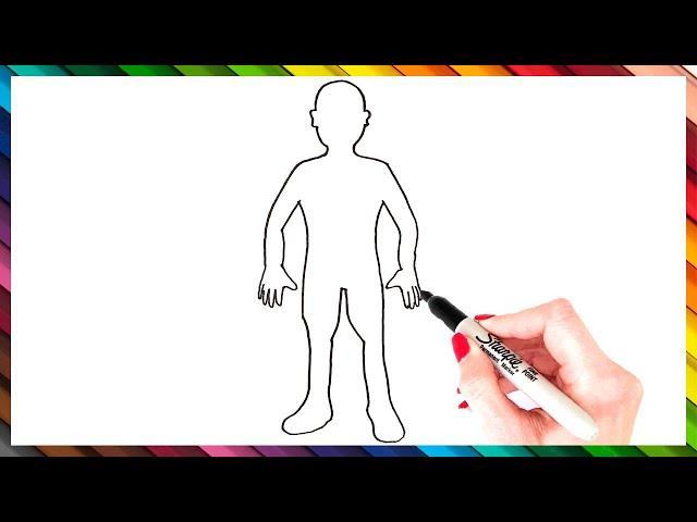 How To Draw A Body Step By Step | Body Drawing EASY