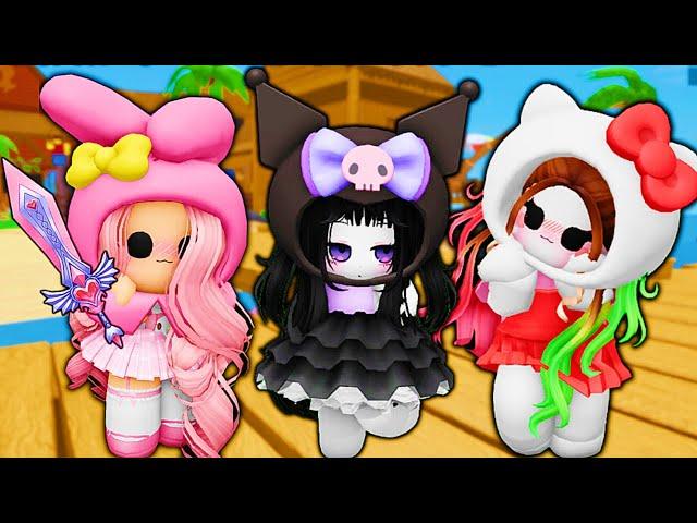 MY BESTIES & I Play MM2 As CUTE SANRIO PLUSHIES