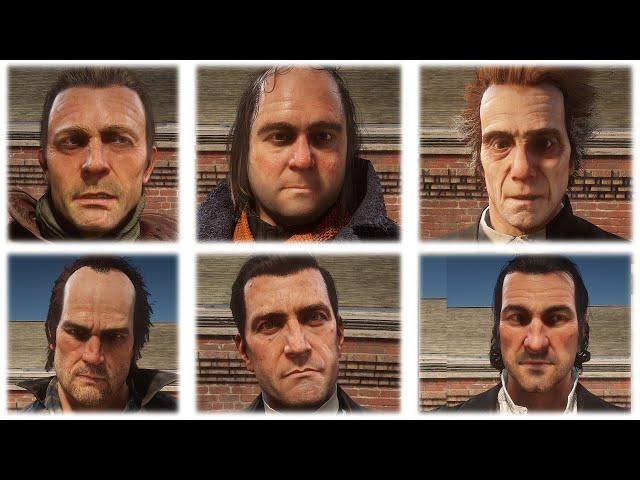 Clean Shaven Gang Members in Red Dead Redemption 2