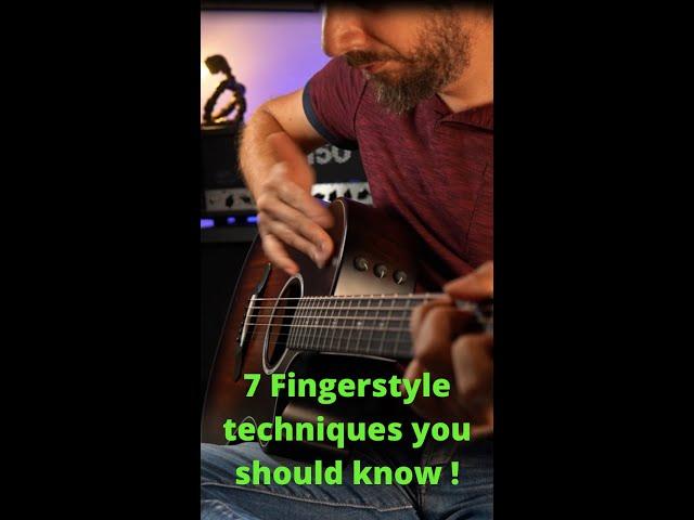 7 Fingerstyle techniques on Somebody that i used to know by Gotye