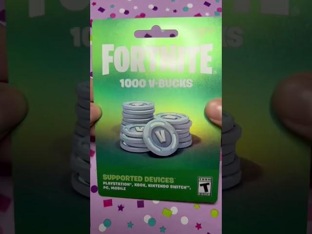 Fortnite V-Bucks Giveaway for 1,000 subscribers#fortnite #vbucks #giveaway #giftcard