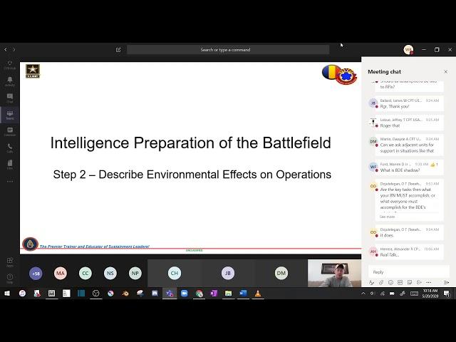 MDMP: Intelligence Preparation of the Battlefield (IPB) May 20, 2020