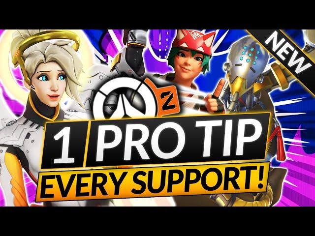 1 BEST TIP for EVERY SUPPORT HERO (Updated) - Improve Fast! - Overwatch 2 Guide