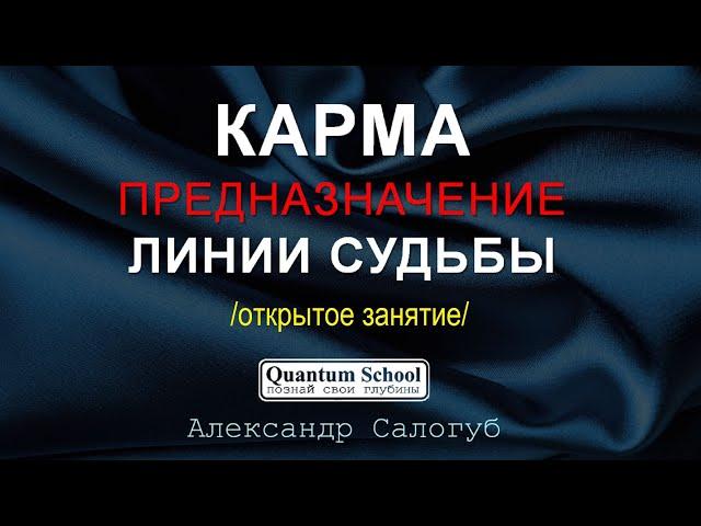 КАРМА, ПРЕДНАЗНАЧЕНИЕ, ПАРАЛЛЕЛЬНЫЕ РЕАЛЬНОСТИ | КАК УПРАВЛЯТЬ СУДЬБОЙ | Александр Салогуб