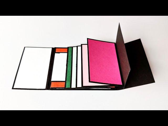 WATERFALL CARD TUTORIAL | SLIDER CARD | UNIQUE SCRAPBOOK IDEAS